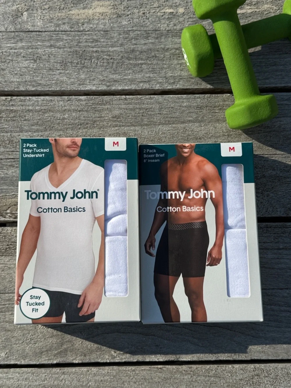 Tommy John Cotton Bundle 2-Pack Undershirts + 2-Pack Boxer‎ Briefs Size medium